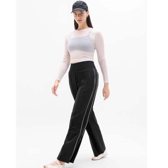 Athleta Venice Stripe Black Wide Leg Pants - Picture 6 of 12